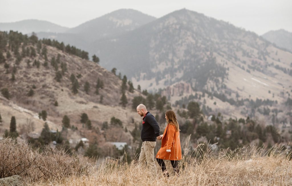 Chautauqua Park Engagement Photos