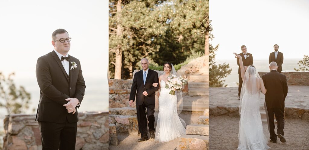 sunrise amphitheater Boulder Elopement