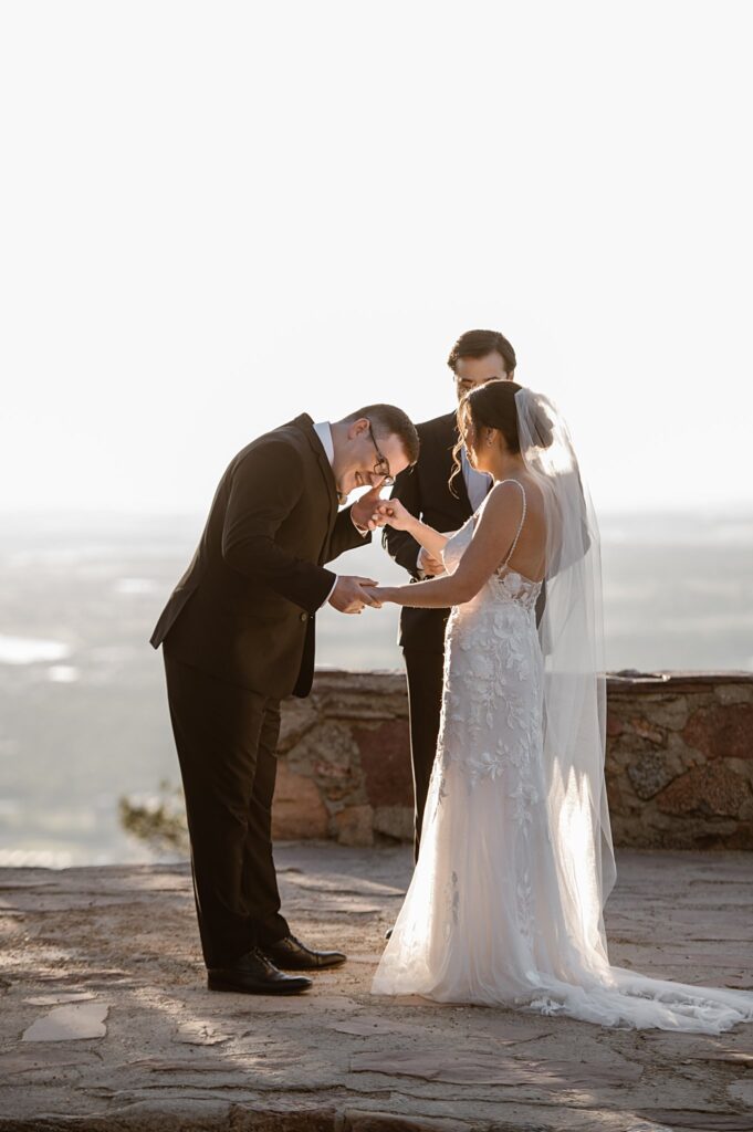 sunrise amphitheater Boulder Elopement