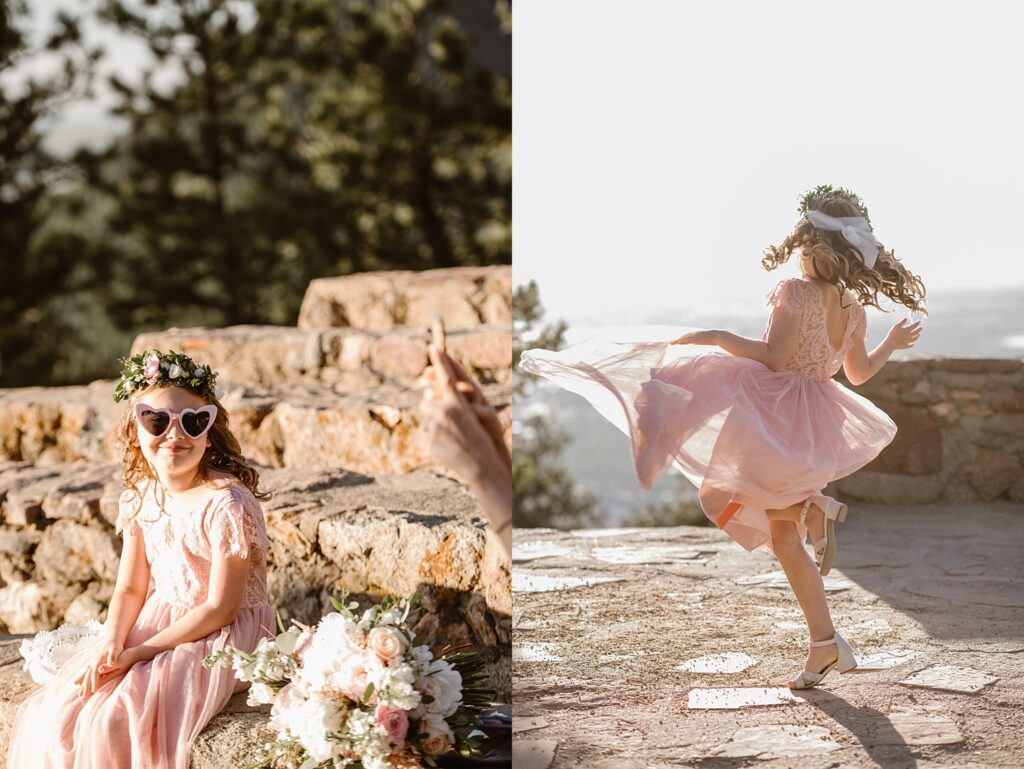 sunrise amphitheater Boulder Elopement