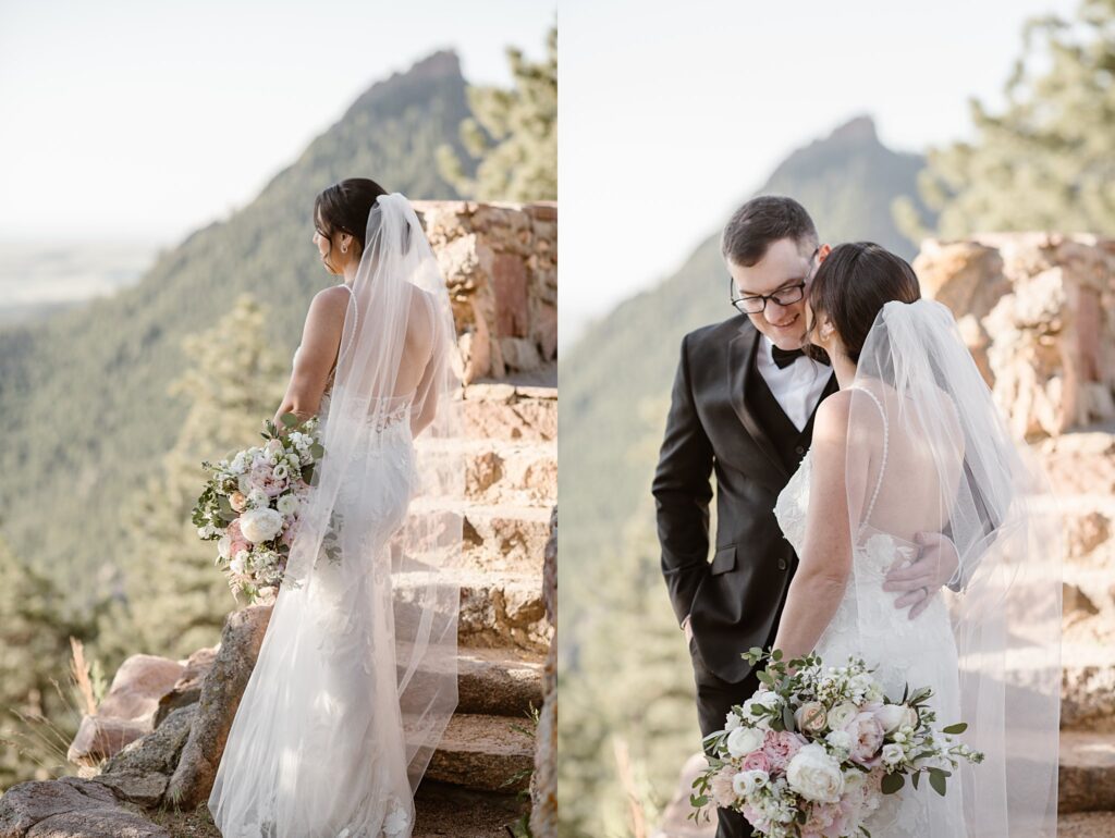 sunrise amphitheater Boulder Elopement