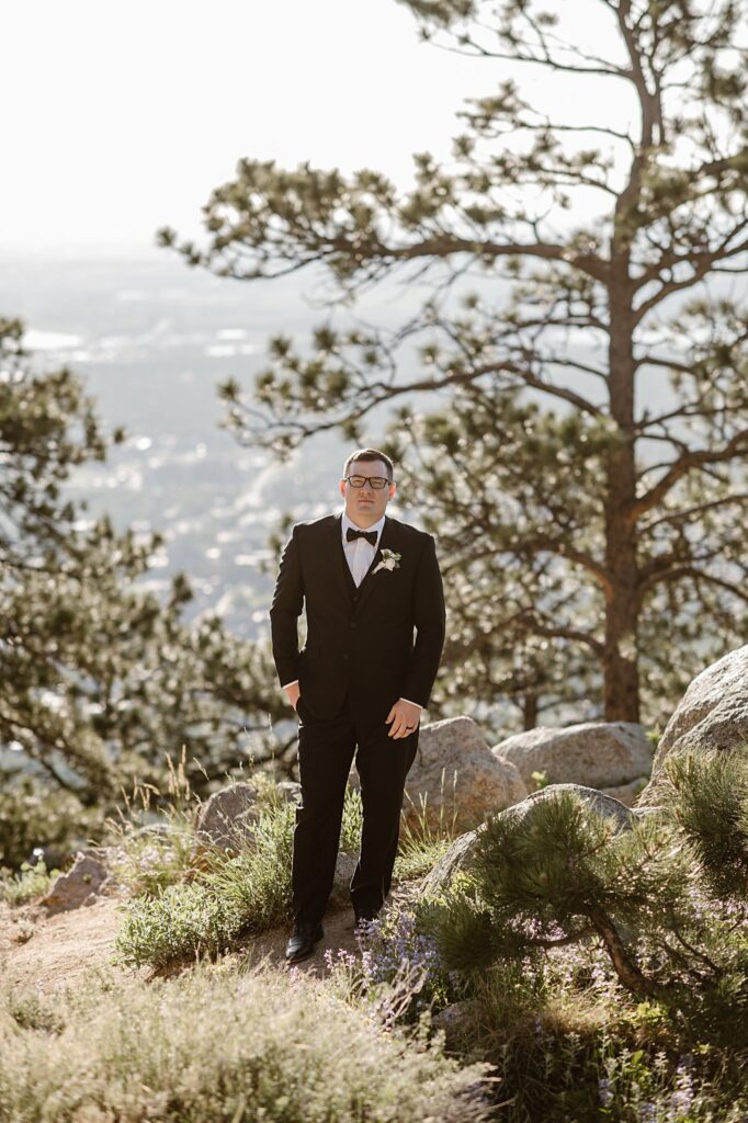 sunrise amphitheater Boulder Elopement