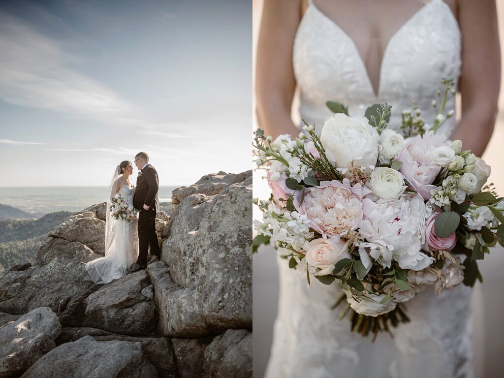 sunrise amphitheater Boulder Elopement