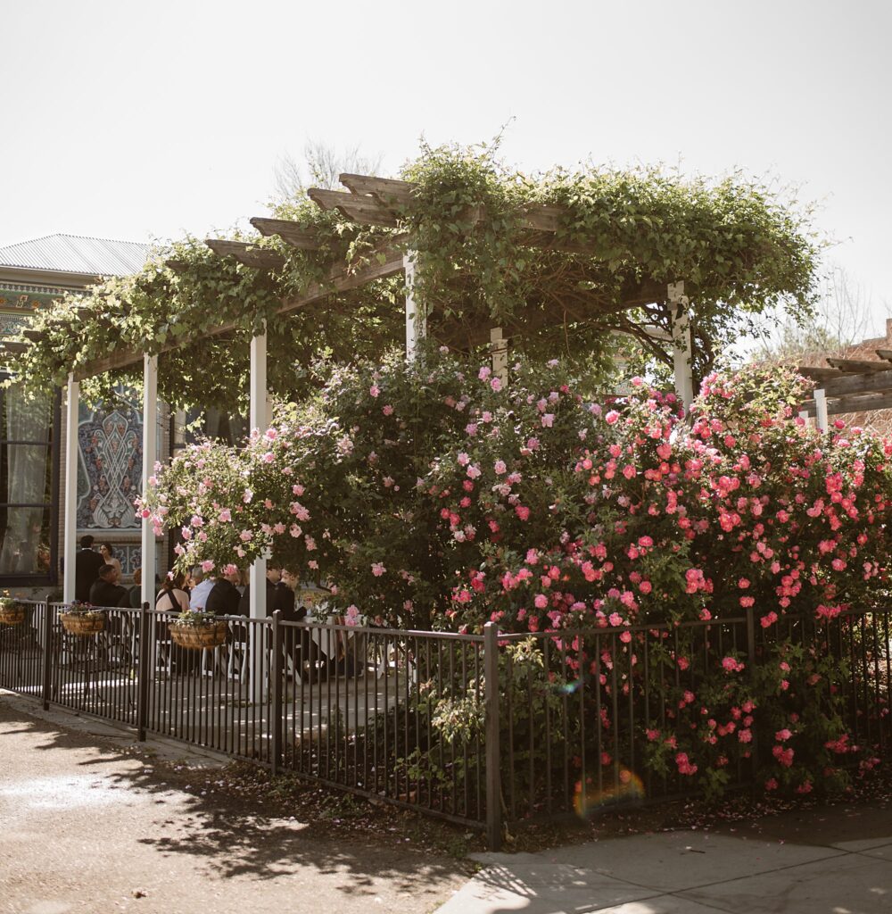 sunrise amphitheater Boulder Elopement