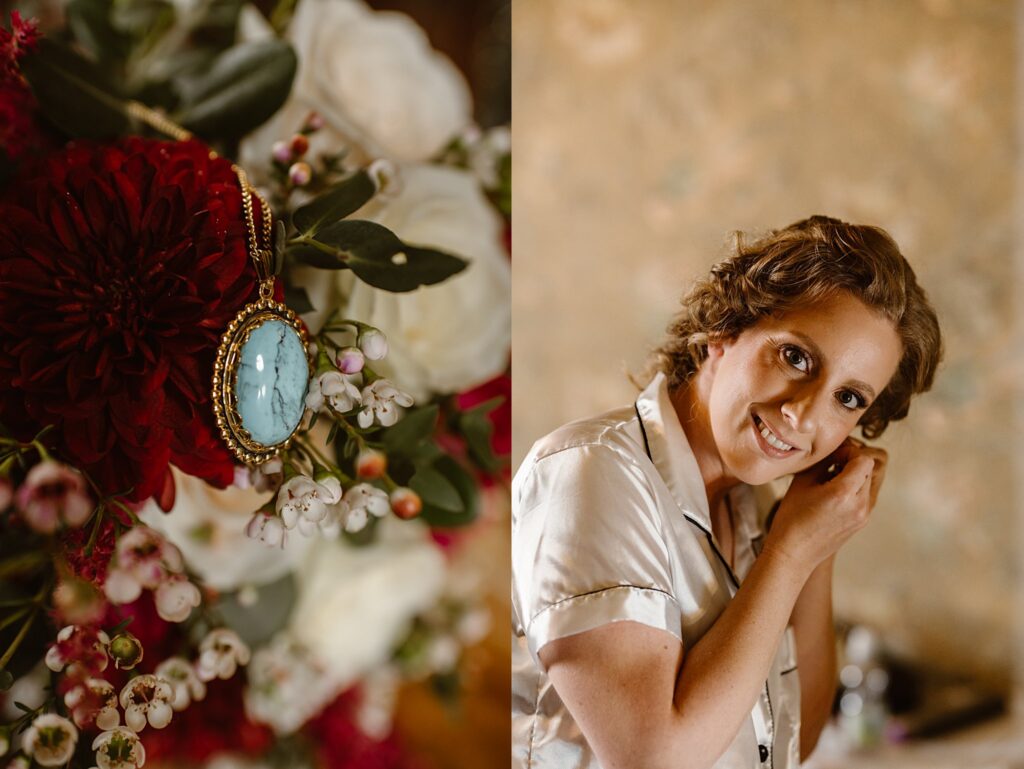 Destination wedding photograph of an international couple at Belleek Castle, Ireland