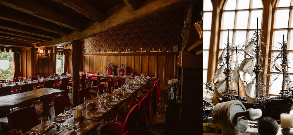 Destination wedding photograph of an international couple at Belleek Castle, Ireland