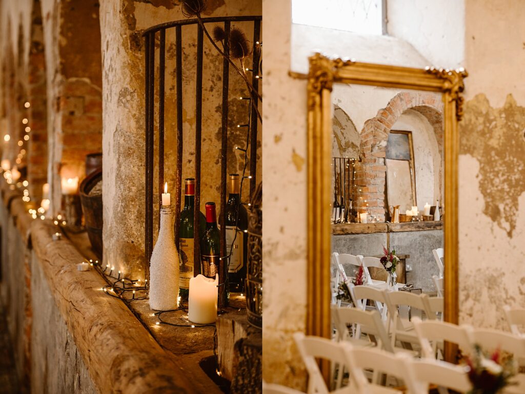 Destination wedding photograph of an international couple at Belleek Castle, Ireland