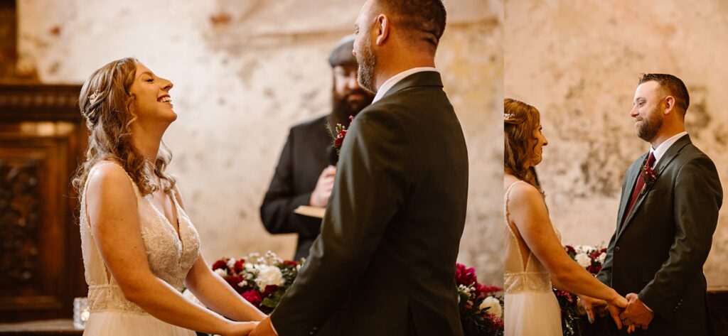 Destination wedding photograph of an international couple at Belleek Castle, Ireland