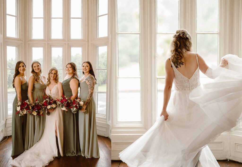 Destination wedding photograph of an international couple at Belleek Castle, Ireland