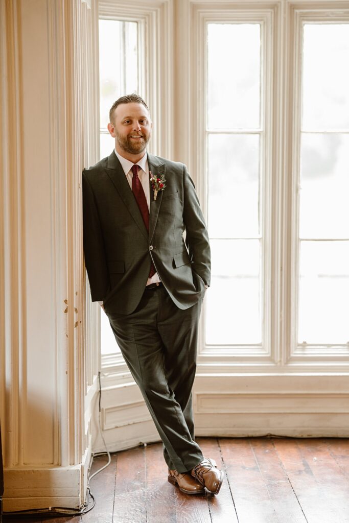Destination wedding photograph of an international couple at Belleek Castle, Ireland