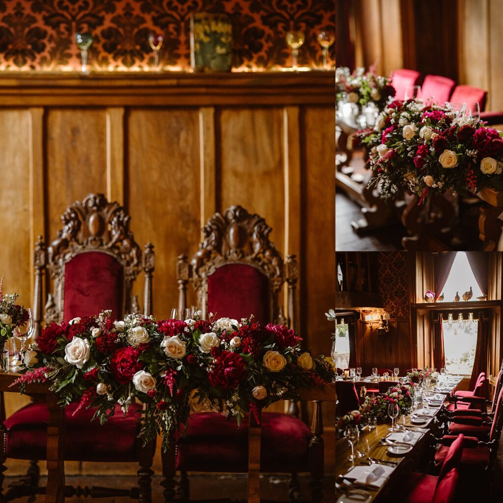 Destination wedding photograph of an international couple at Belleek Castle, Ireland