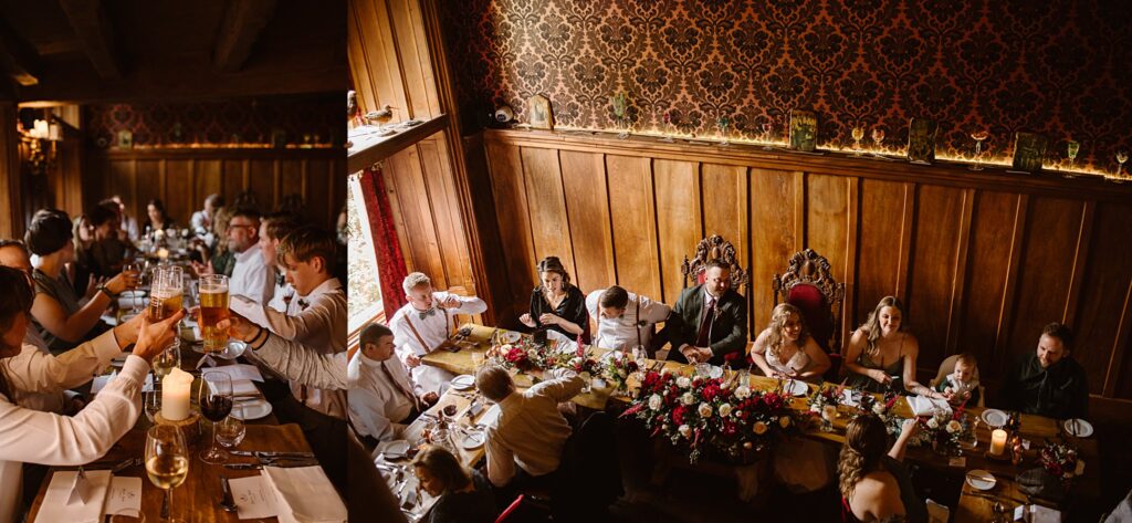 Destination wedding photograph of an international couple at Belleek Castle, Ireland