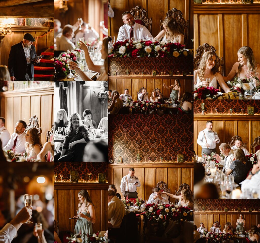 Destination wedding photograph of an international couple at Belleek Castle, Ireland