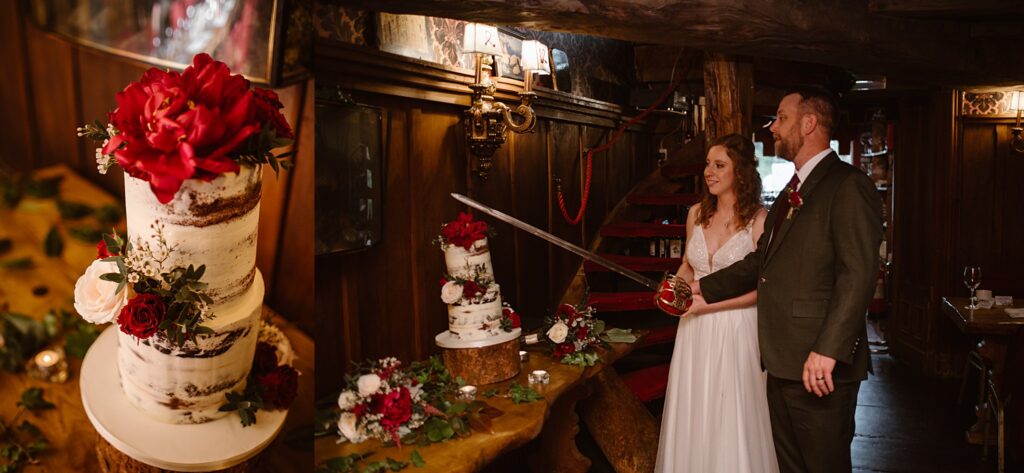 Destination wedding photograph of an international couple at Belleek Castle, Ireland