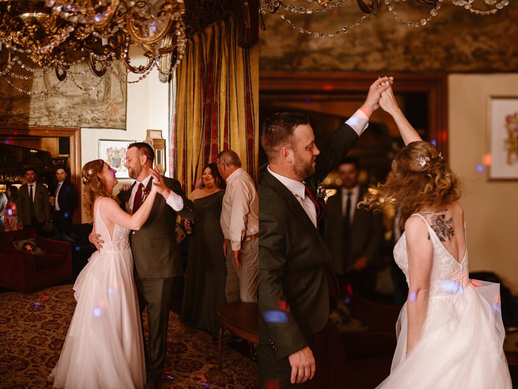 Destination wedding photograph of an international couple at Belleek Castle, Ireland